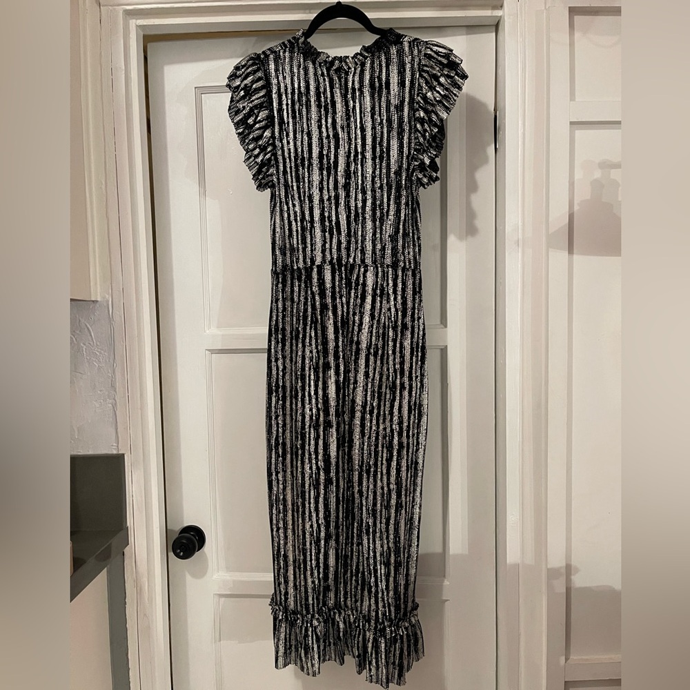 Silver & black dress